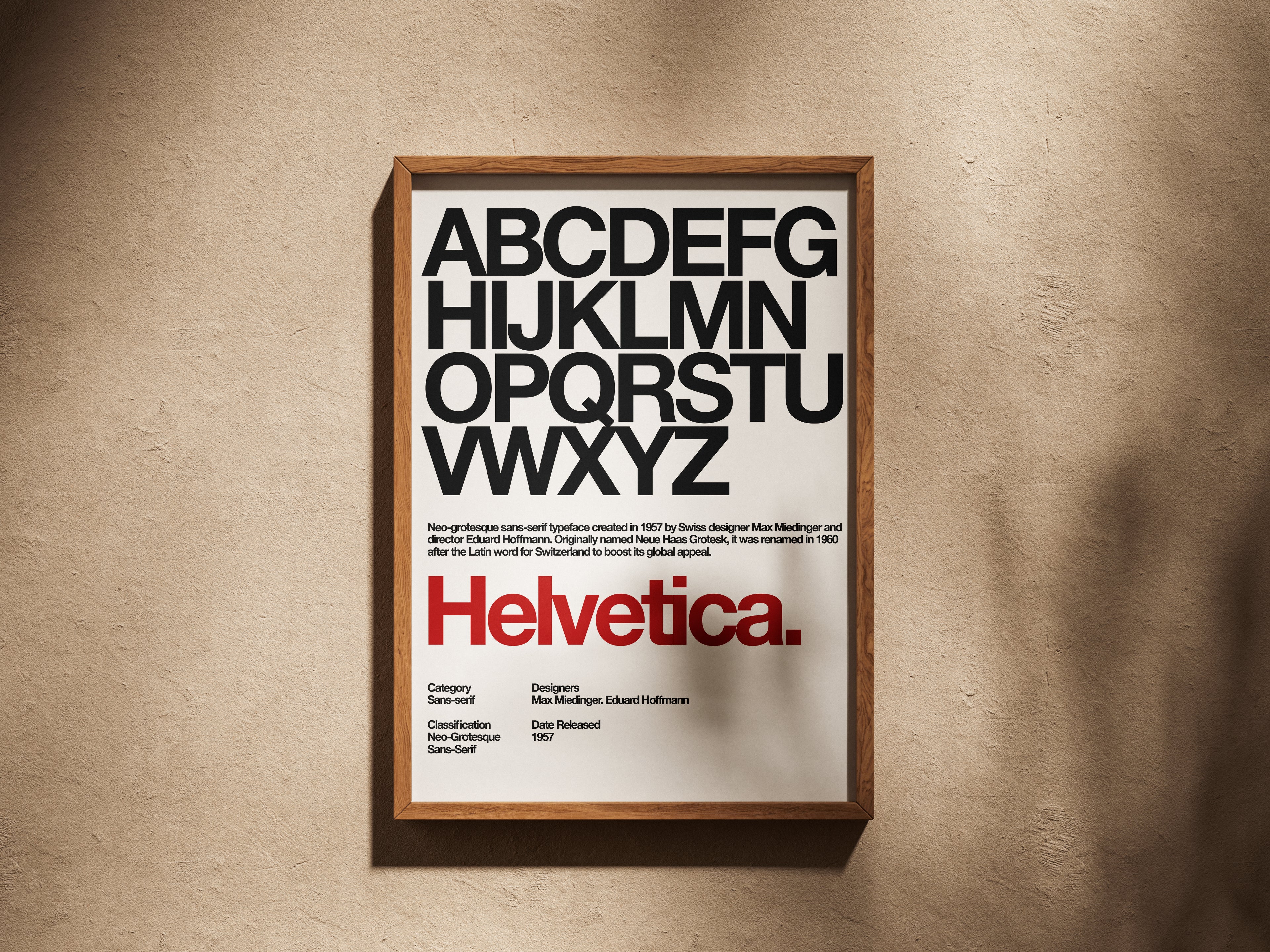 Helvetic Matte Poster 13x18 cm / 5x7″